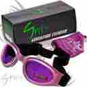 Sp-gv-advent-cpk-pp Spits Adventure Wear Folding Goggles Crystal Pink Frame Purple Lenses