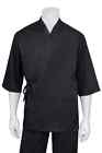 Subk-blk-lxl Chef Works Sushi Coat Men New Quarter Sleeve Side Seam Slits Reinforced Stress Point Unifom 678544227032