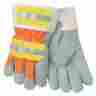 Swx00107 170994 Safety Works Hi-viz Leather Palm Glove Large 045143017119