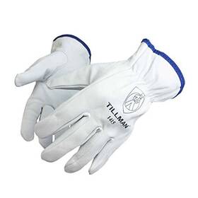 1415l Tillman Top Grain Goatskin Drivers Gloves - L White