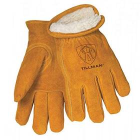 1450l Tillman 1450 Split Cowhide Pile Lined Winter Gloves Large Brown