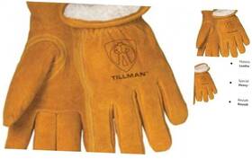 1450xl Tillman A 1450 Split Cowhide Pile Lined Winter Gloves X-large Gold