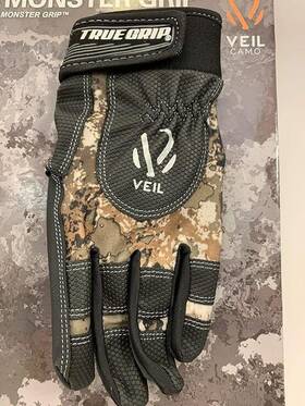 True Grip 731919975126 Xtreme Fit And Monster 2 Pair Camo Green Black Large