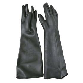 137399 Urrea Professional Tools Inc. Surtek Large Size Industrial Heavy Duty Latex Gloves Black