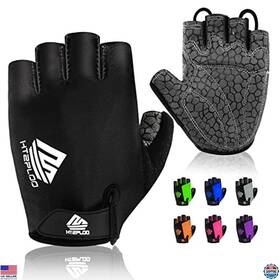 B06xnp5tvz Visit The Htzploo Store Premium Anti-slip Half-finger Cycling Gloves - Lightweight Shock-absorbing
