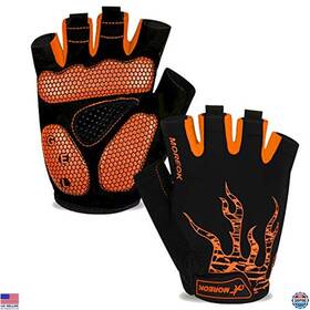 B07nv6c38g Visit The Moreok Store Cycling Gloves Bike For Men/women- 5mm Gel Pad Half Finger
