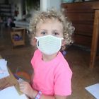 Vogmask Green Lines Organic Cotton Filtering Mask Early Child Size 0 To 2 Year 890664233681