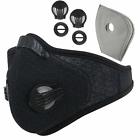 Vzagdci17s General Black Half Face Mask Respirator Dust Proof Filtered Activated