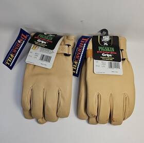 Wells Lamont 053300112515 Grips Pigskin Grain Leather Gloves With Thermofill Mens Large 2 Pair