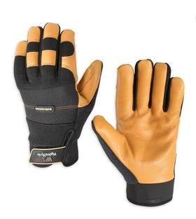 Wells Lamont 053300813153 New Mens Hydrahyde Water Resistant Leather Work Gloves Size Small