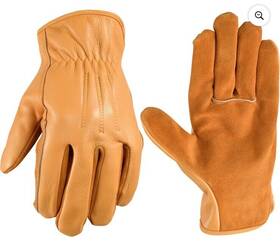 Wells Lamont 053300818820 New Mens Hydrahyde Heavy Duty Cowhide Gloves Water Resistant Large