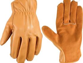 Wells Lamont 053300818837 New Mens Hydrahyde Heavy Duty Cowhide Gloves Water Resistant Large