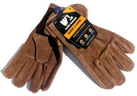 1012m Wells Lamont Durable Cowhide Elasticized Wrist Work Gloves -medium - Item #1012m