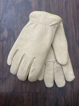 1108l Wells Lamont Vintage Grips Genuine Leather Work Gloves Large
