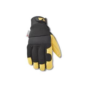 Wells Lamont 3233l Mens Saddletan Grain Winter Work Gloves Black/yellow L 1