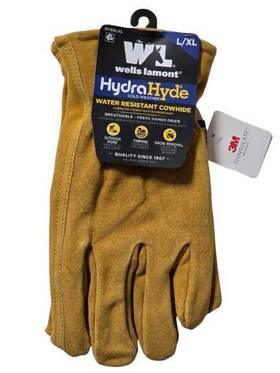 R1188lxl Wells Lamont Hydrahyde Work Gloves L/xl Thinsulate Cold Weather Cowhide Leather