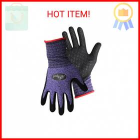 8444m West Chester Holdings Llc Boss Guardian Angel Dotted Nitrile Palm Knit Wrist Glove Assorted Color