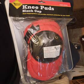 46698 Western Safety Knee Pads Black Cap No. 46698. New In Package