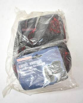 5mzh5a Westward Swivel Knee Pads Double Strap Gray/black Poly Accessory