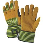 Jd00005 Work Leather John Deere Rancher Glv Large Gloves Farmer Logo