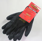 Work Pro Gardening Utility Gloves Grip Black Mechanic Liner Large Diesel Tek
