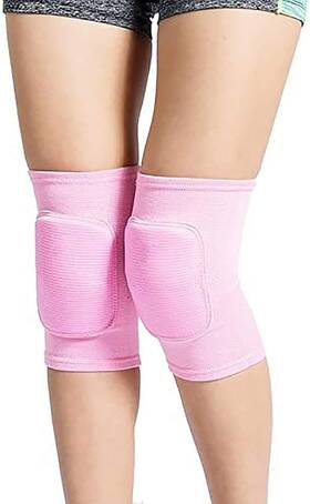 Yicyc 729205435232 Volleyball Knee Pads For Dancers Soft Breathable Small Pink