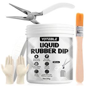 Yoteble 739437659719 Rubber Dip For Tools Plastic White Peelable Insulation And