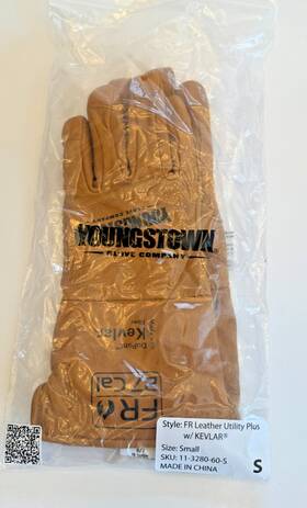 11-3280-60-s Youngstown Utility Plus With Kelvar Leather Gloves Size Small New