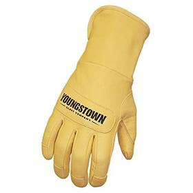 11-3245-60-l Youngstown Equipment Co Leather Utility Plus Double Layered Long Cuff Work Gloves For Men Arc Large