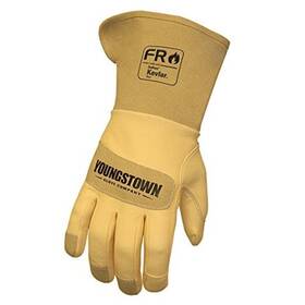 12-3275-60-m Youngstown Equipment Co Glove Fr Leather Lined With Kevlar Wide Cuff Medium