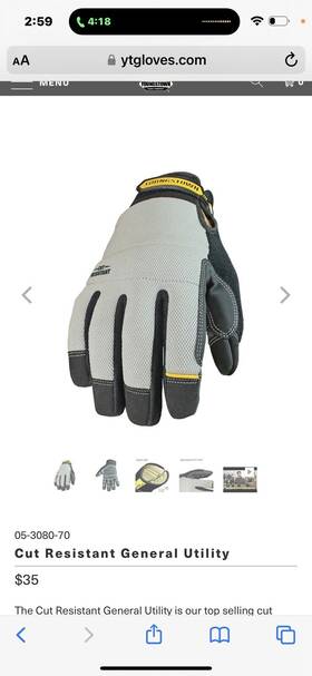 05-3080-70-xl Youngstown Glove 6- General Utility Lined With Kevlar Xl