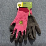 Pink John Deere Nitrile Coated Grip Gloves Work Women Large Gardening. Fixed Price $13.99.