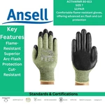 Ansell Activarmr 80-813 Gloves Size 7 Arc-flash & Cut-resistant Dozen 12PR. Fixed Price $120.00.