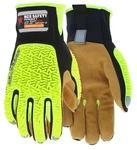 Mcr Safety PD5931 Predator Impact Mechanics Glove Sasquatc Leather Palm. Fixed Price $38.00.
