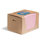 Pig Hazmat Chemical Absorbent Pads In Dispenser Box - 100 Per .... Fixed Price $208.15.