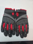 Hyper Tough Men's Simulated Leather Performance Gloves Red/black. Medium. Fixed Price $9.96.