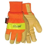 High Visibility Reflective Lined Waterproof Pigskin Cold Weather Work Gloves. Fixed Price $26.99.