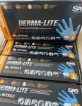 Sas Safety Derma-lite 5 Mil Blue Powdered Nitrile Boxes Of 100 Gloves. Fixed Price $58.00.