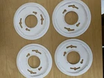 4 New Kidde Firex Smoke Alarm/ CO2 Detector Ceiling Mounting Plate. Fixed Price $39.99.