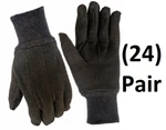 (24) Pair True Grip 9127-26 Men's Large Brown Cotton Jersey Gloves. Fixed Price $60.90.