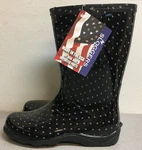 Sloggers 5013BP07 Women's Black Polka Dot 10 In. Rain/garden Boots Size Us. Fixed Price $39.59.