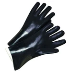 Pvc-coated Jersey-lined Gloves, Rough Grip, 12 In, Large, Black Pack Of Ors. Fixed Price $64.34.