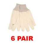 Mcr Safety (large) Cotton Canvas 8OZ Knit Wrist Gloves (6 Pair). Fixed Price $10.25.