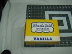 Vintage Shasta Gold Vanilla Ice Cream Carton Box Container Original. Fixed Price $10.00.