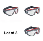 (lot Of 3) 3M 500 Series Safety Goggles GG501SGAF Scotchgard Anti-fog Clear. Fixed Price $37.50.