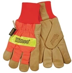 Kinco 1938KWP Mens Hi-vis Work Gloves Lined Waterproof Leather Thermal Safety. Fixed Price $23.75.