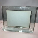Glass Block Picture Frame With Base Fits 3.5"X5" Photo Heavy High-quality. Fixed Price $9.99.