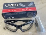 Honeywell Uvex Seismic S0620X Safety Glasses, Metallic Blue Frame, Clear Lens. Fixed Price $22.95.