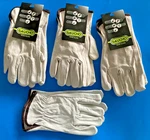Lot 4 Pairs 100% Genuine Leather Gaucho Driver's Style Work Gloves Size Medium. Fixed Price $19.54.