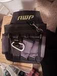 Awp 673332 Mini Electrician Nylon Tool Pouch 13 Pockets Belt Loop Carabiner Hook. Fixed Price $8.00.